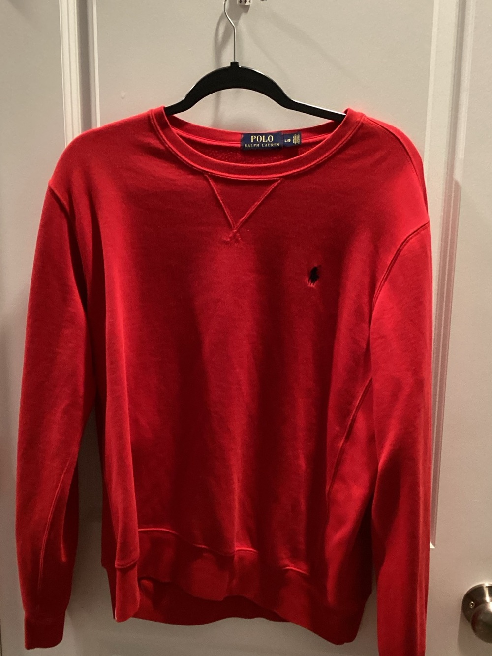 Polo by Ralph Lauren sz L Red Crewneck Sweatshirt in EUC